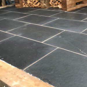 BLACK LIMESTONE HANDCUT SINGLE SIZE
